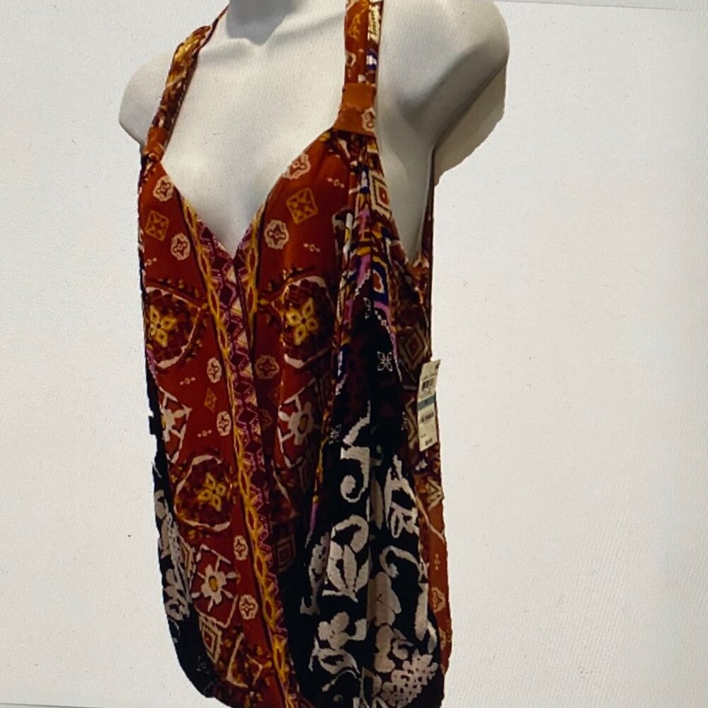INC INTERNATIONAL CONCEPTS GLOBAL ESCAPE BLOUSE OX NWT